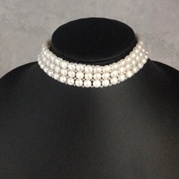unknown Jewelry - Faux Pearl Stretch Choker unknown Jewelry - Faux Pearl Stretch Choker